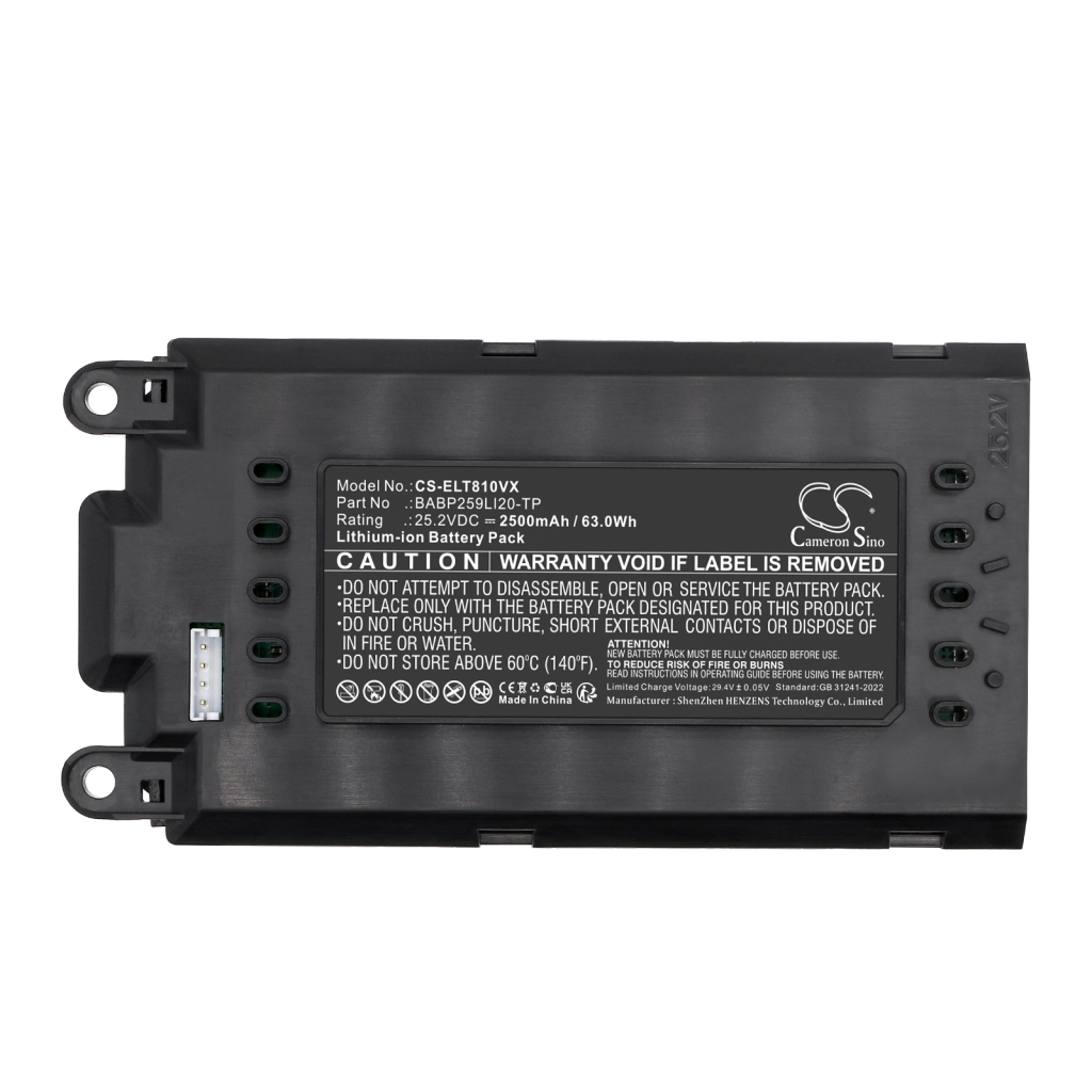 Batterie compatible avec Electrolux CS-ELT810VX