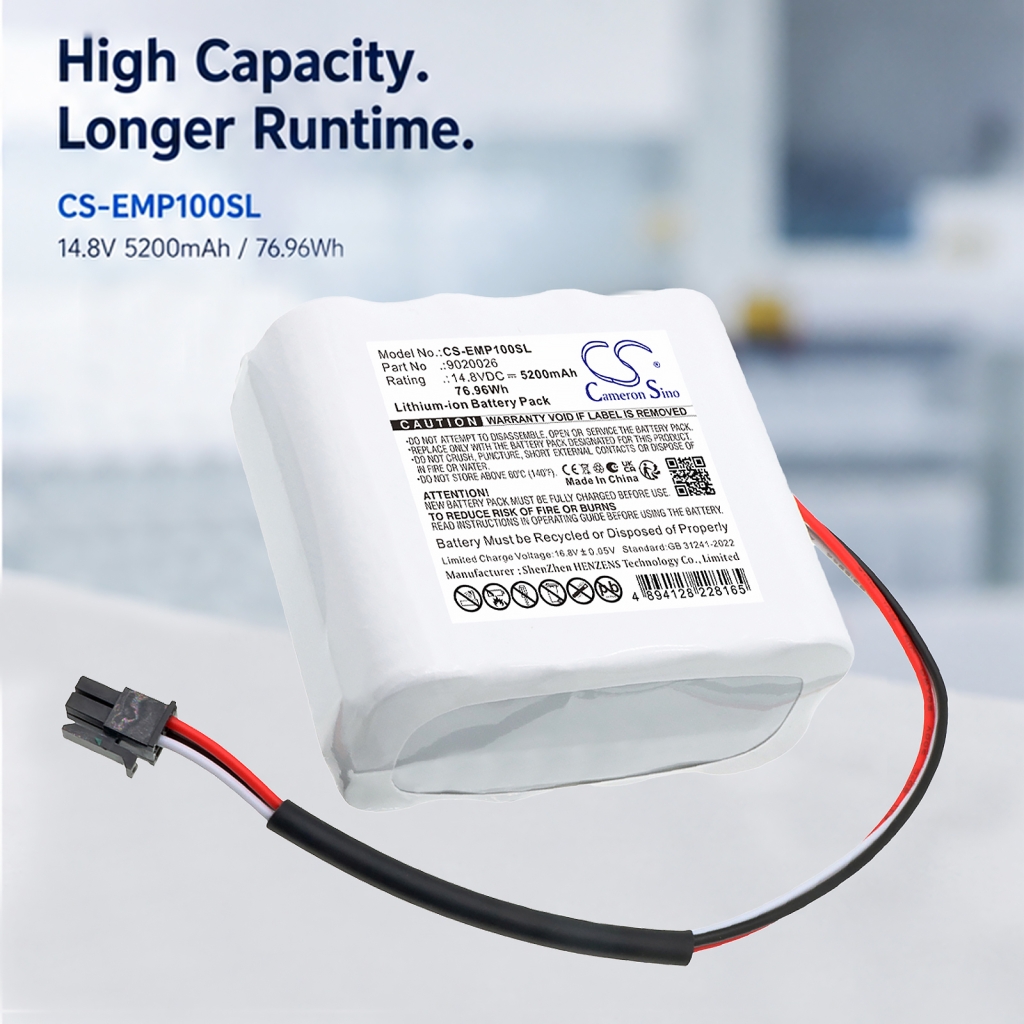 Batterie compatible avec Emtek CS-EMP100SL