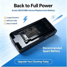 Remplacement de batterie compatible pour Eureka NEC410BK