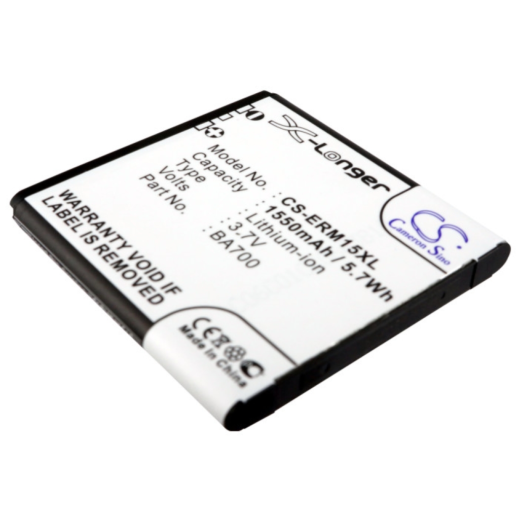 Batterie compatible avec Sony Ericsson NTT Docomo CS-ERM15XL