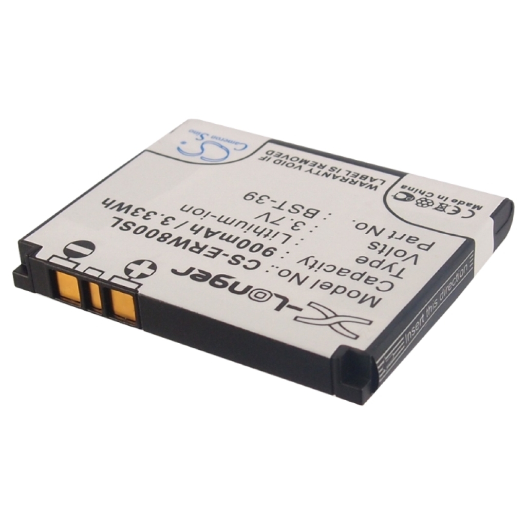 Cameron Sino X-Longer CS-ERW800SL vue de l’étiquette: 3,7V 900mAh Li-ion, batterie X-Longer Sony Ericsson BST-39