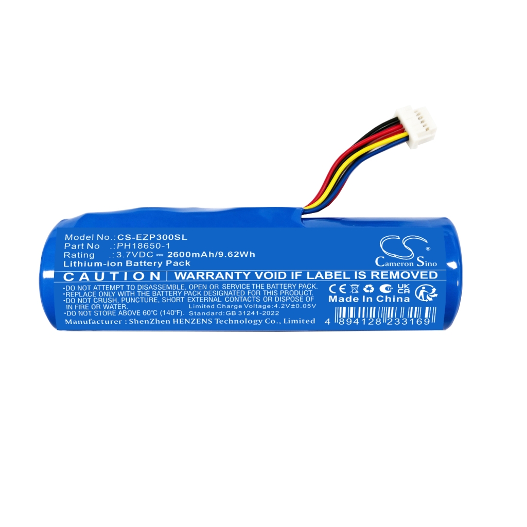 Batteries compatible avec Ezviz CS-CP3 CS-CP3 CS-EZP300SL