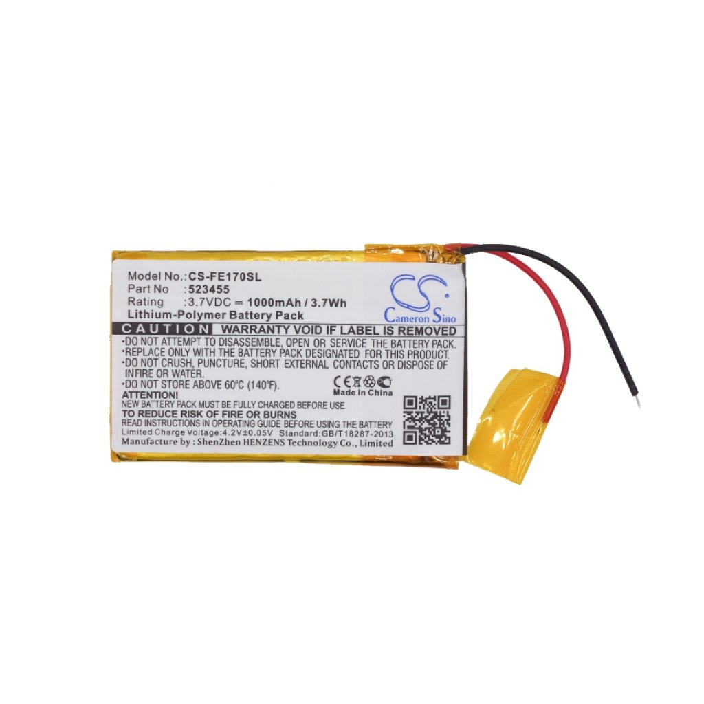 Remplacement de batterie compatible pour Fiio 523455
