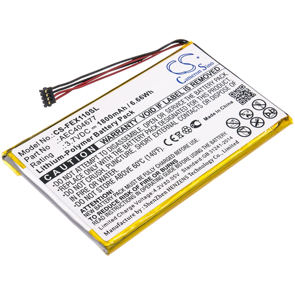 Remplacement de batterie compatible pour Fiio AEC404677