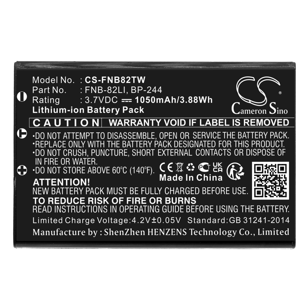 Camera Battery JAY-tech CS-FNB82TW