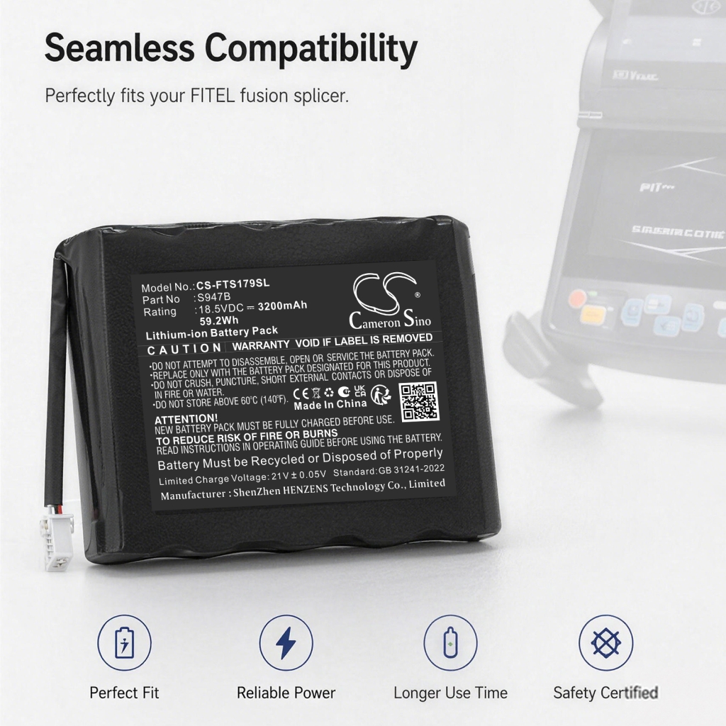 Batterie compatible avec Fitel CS-FTS179SL