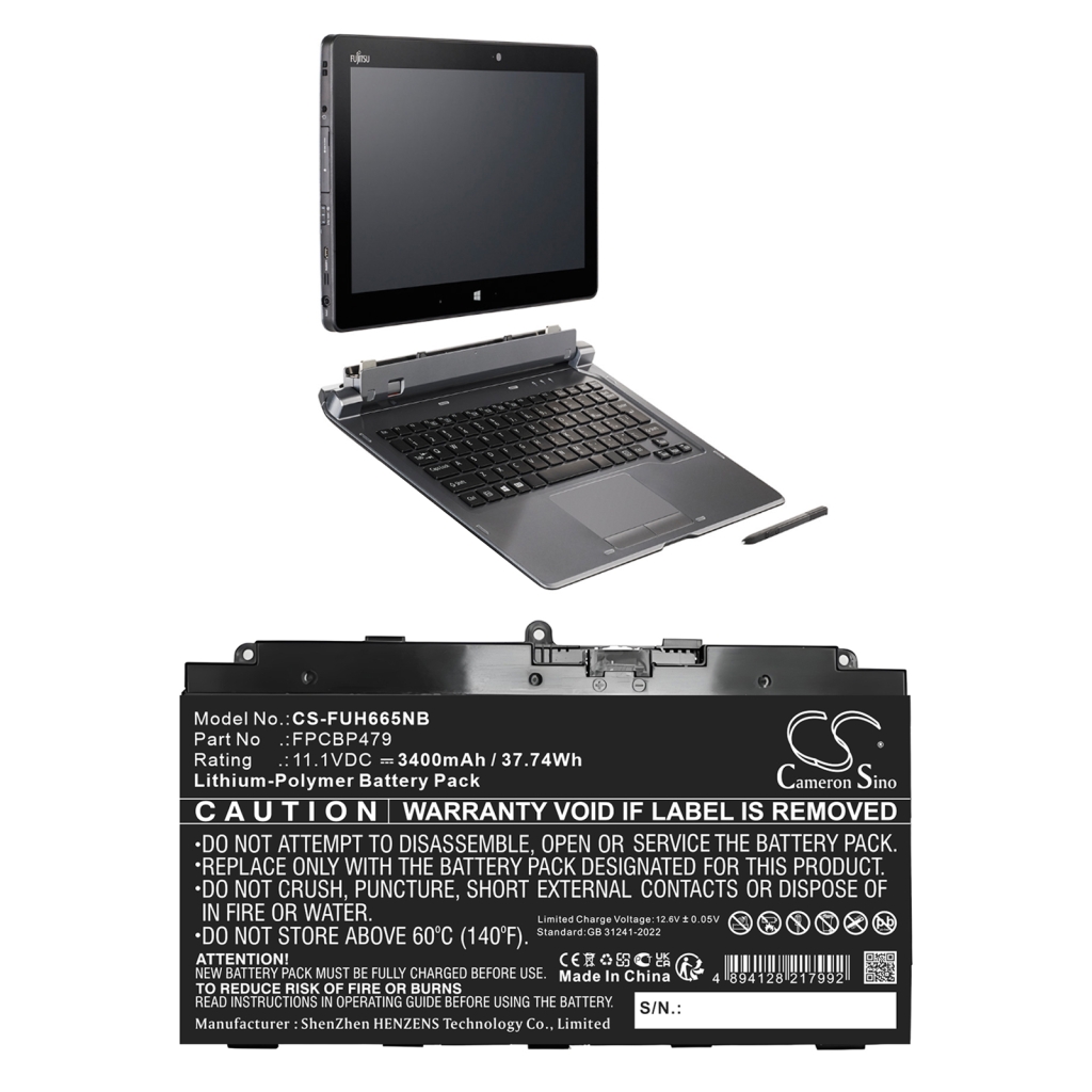 Battery Replaces FPCBP479