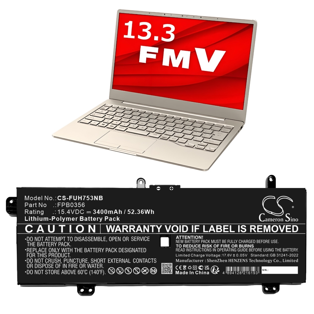 Tablette Batterie Fujitsu CS-FUH753NB