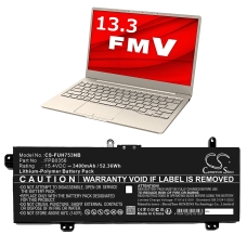 Remplacement de batterie compatible pour FUJITSU CP790491-01,CP790492-01,FPB0356,FPB0357,GC020028M00...