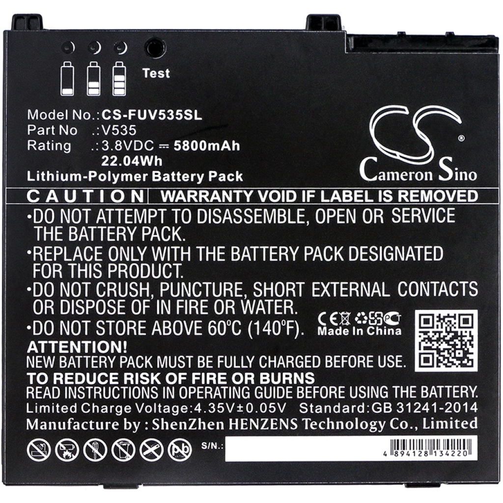 Batterie compatible avec Fujitsu Zebra CS-FUV535SL