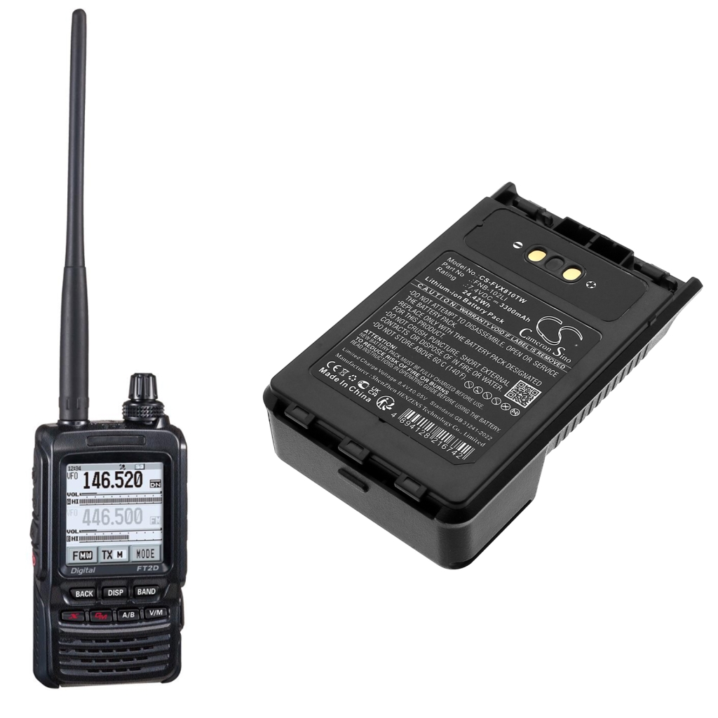 Batterie radio bidirectionnelle YAESU CS-FVX810TW