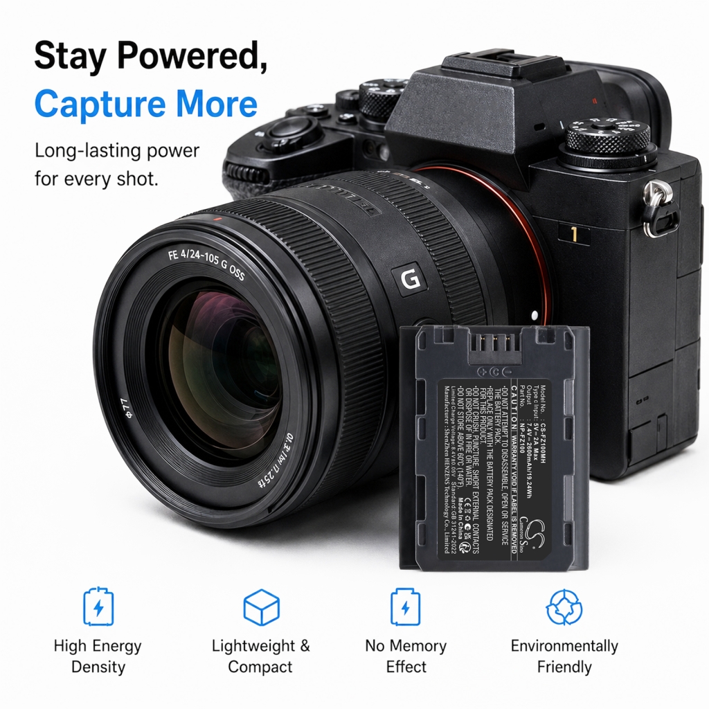 Batterie compatible avec Sony CS-FZ100MH