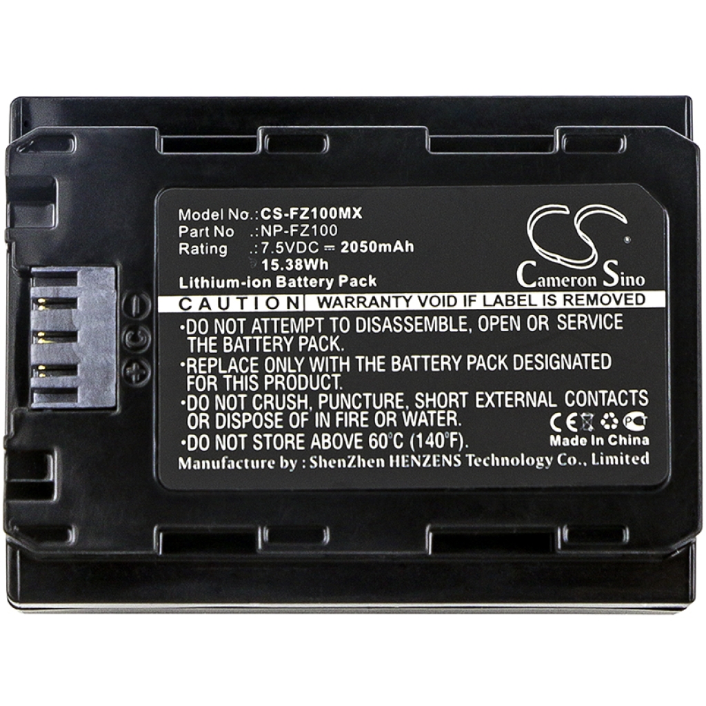 Batterie de l'appareil photo Sony CS-FZ100MX