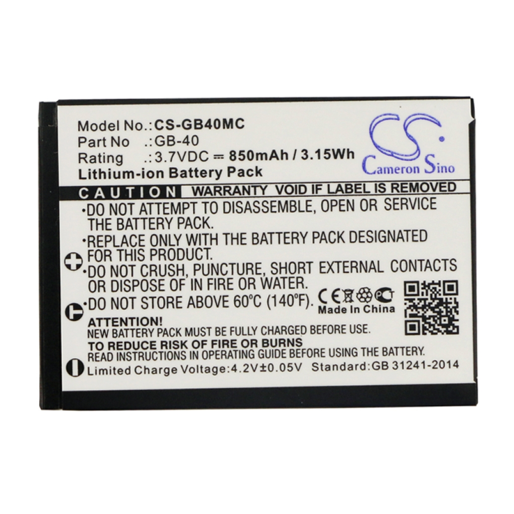 Battery compatible with General Imaging