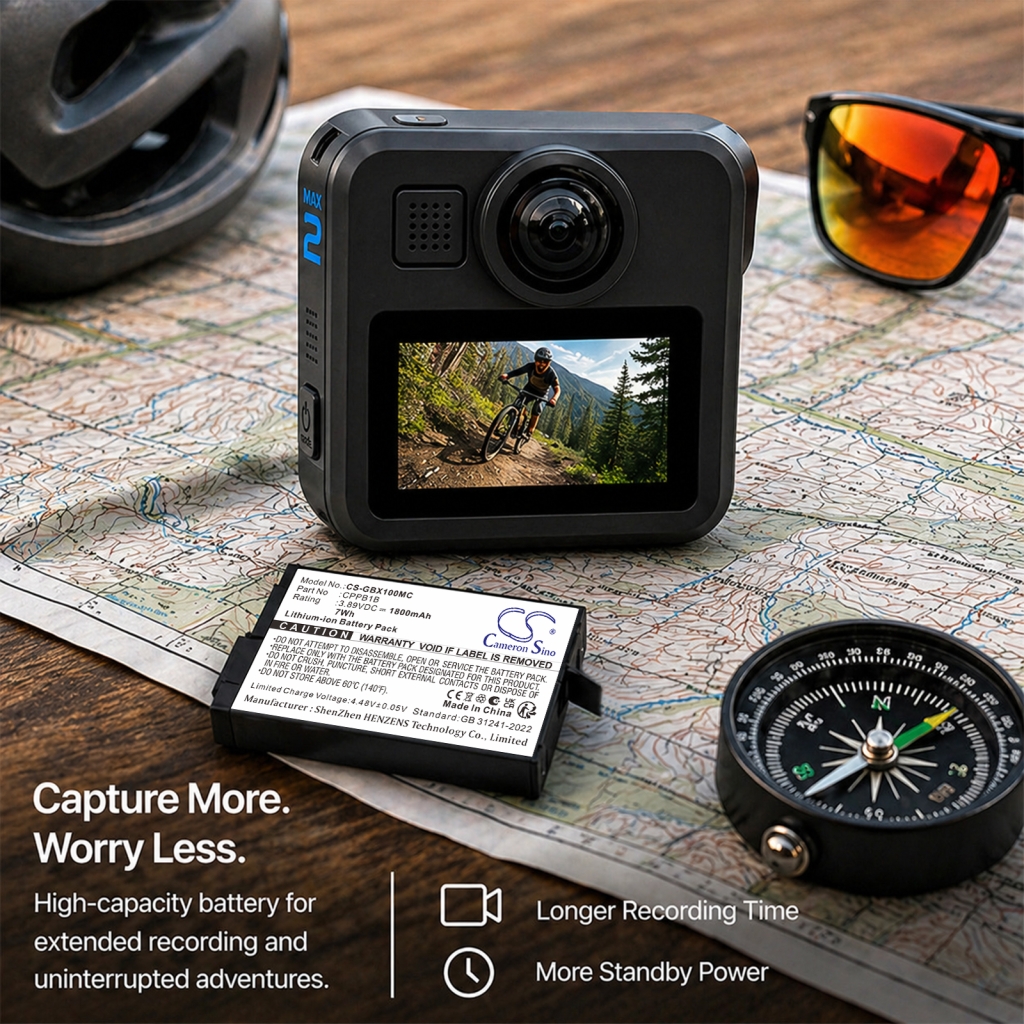 Batterie compatible avec GoPro CS-GBX100MC