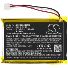 Compatible battery replacement for 3gen DL2-1331X4,DL2B,DLIIB