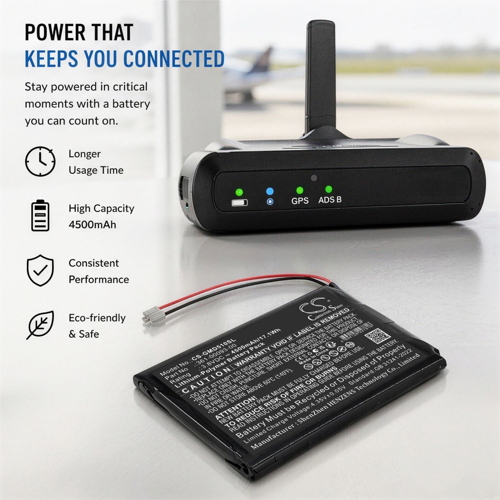 Batterie compatible avec Garmin CS-GMD510SL