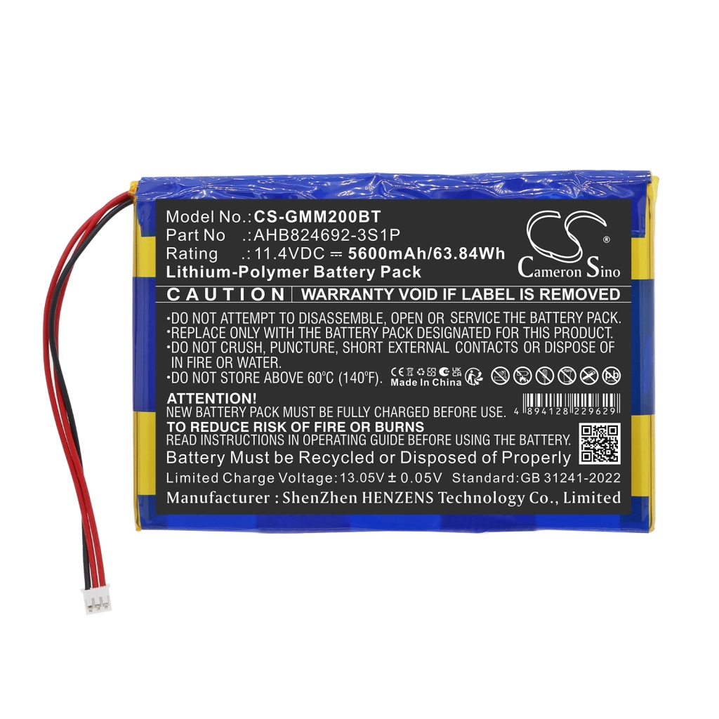 Batterie compatible avec Golden media CS-GMM200BT