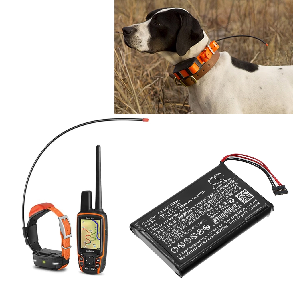 Collier pour chien Batterie Garmin CS-GMT150SL