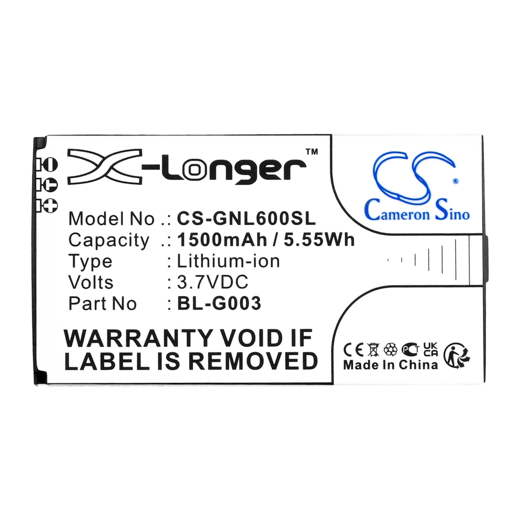 Batterie de téléphone portable GIONEE CS-GNL600SL