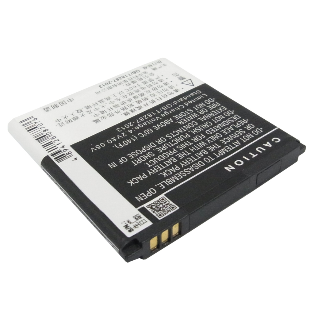 Cameron Sino X-Longer CS-GNN360SL face arrière sombre, texte CAUTION et code-barres, tension de charge 4,2V