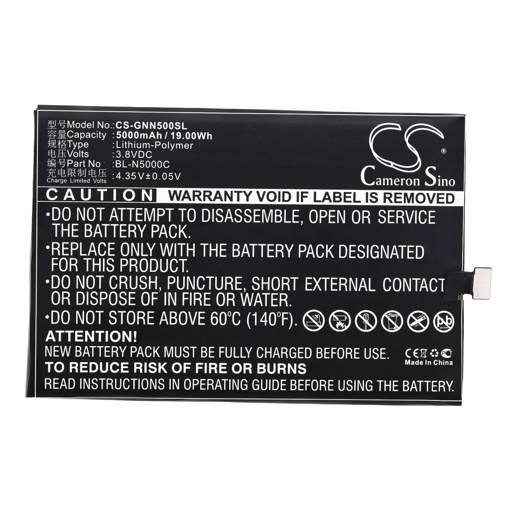 Batterie de téléphone portable GIONEE CS-GNN500SL