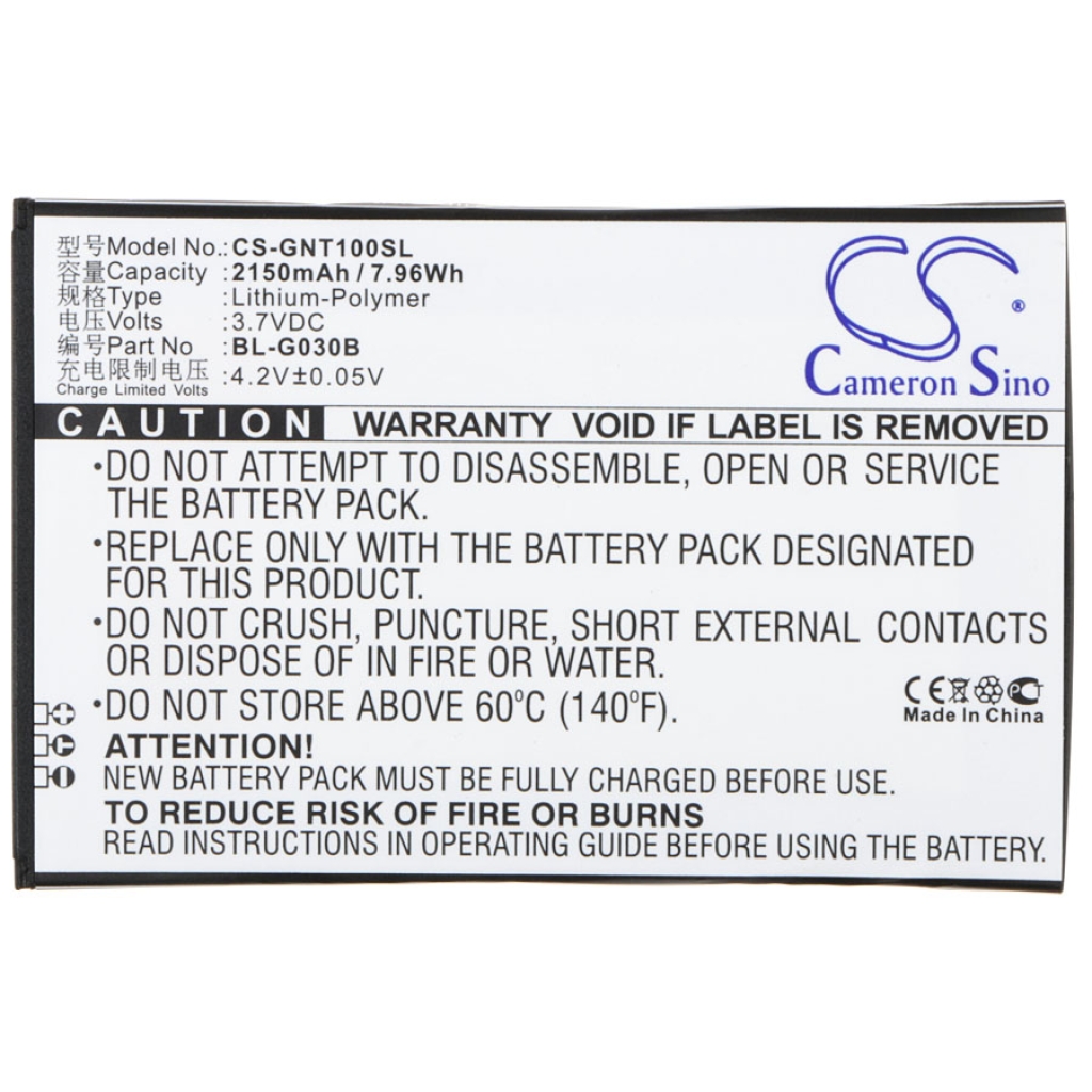 Batterie compatible avec GIONEE CS-GNT100SL
