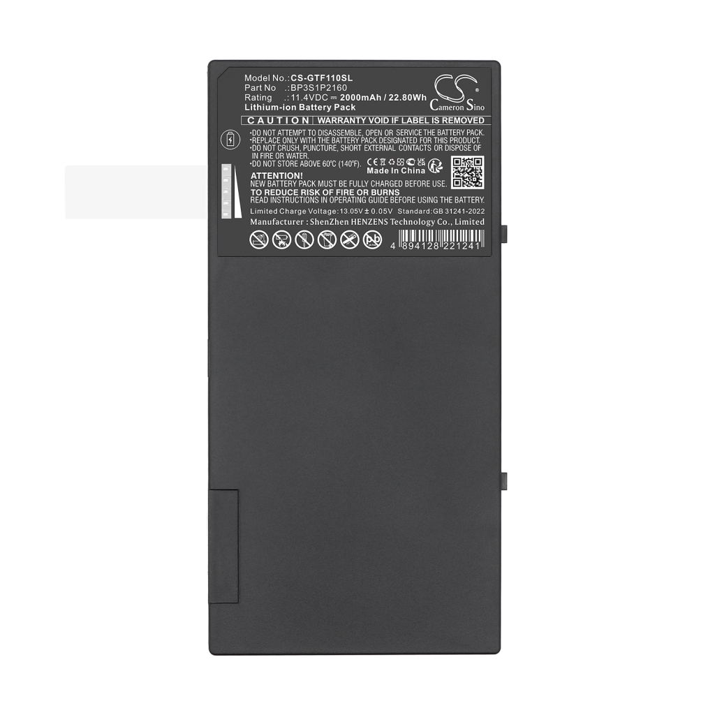 Tablette Batterie Getac CS-GTF110SL