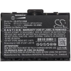 Compatible battery replacement for Getac 441129000001,441142000003,BP3S1P2100,BP3S1P2100S-01