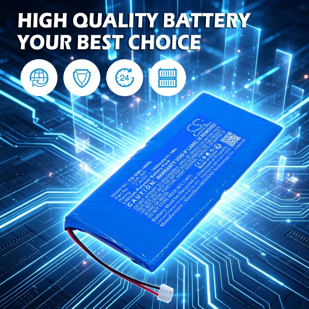 Batterie compatible avec Gw instek CS-GWL100SL