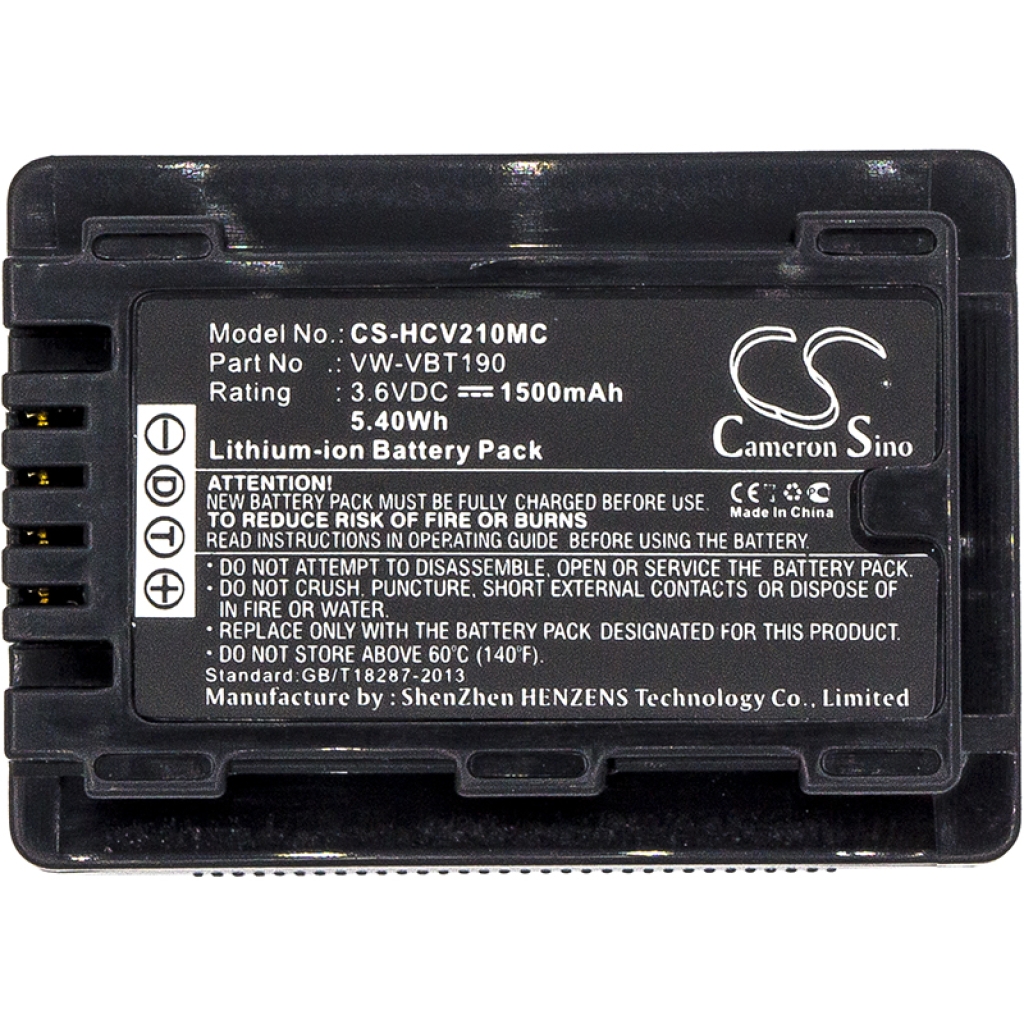 Batterie de l'appareil photo Panasonic CS-HCV210MC