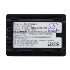 Remplacement de batterie compatible pour Panasonic VW-VBT190