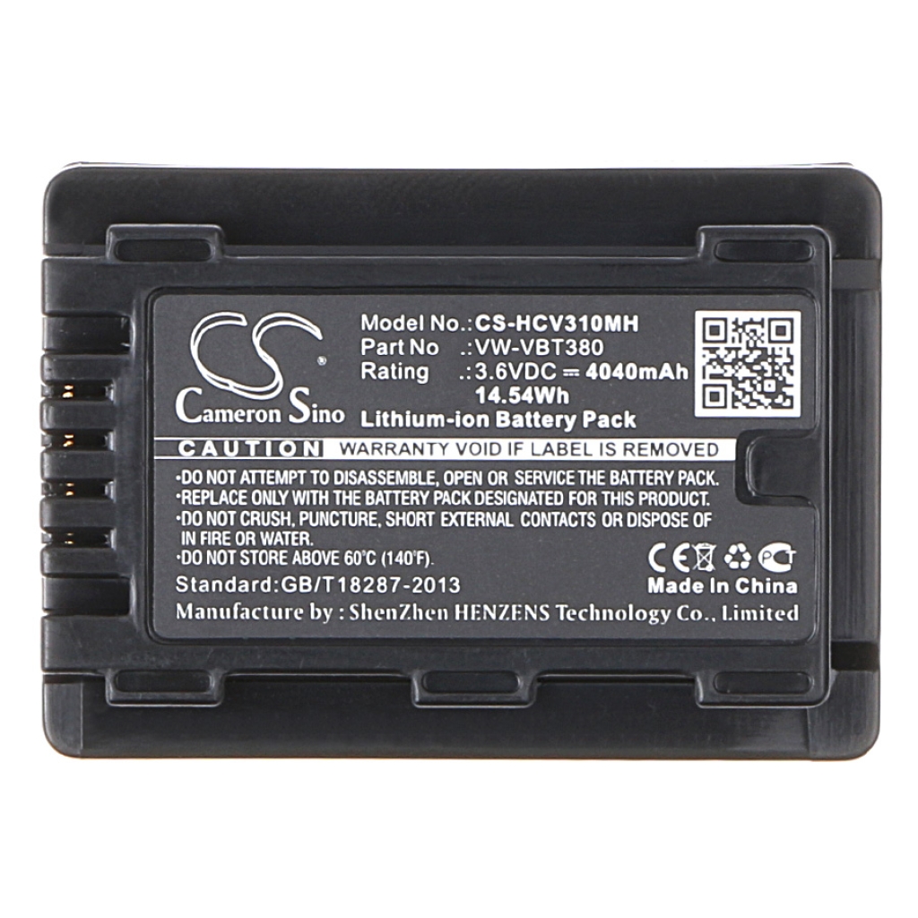 Batterie de l'appareil photo Panasonic CS-HCV310MH