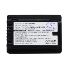 Remplacement de batterie compatible pour Panasonic VW-VBT190