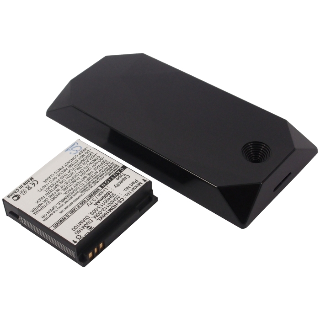 Cameron Sino CS-HDM100XL vue batterie et capot séparés: 1800mAh, étiquette de batterie et capot