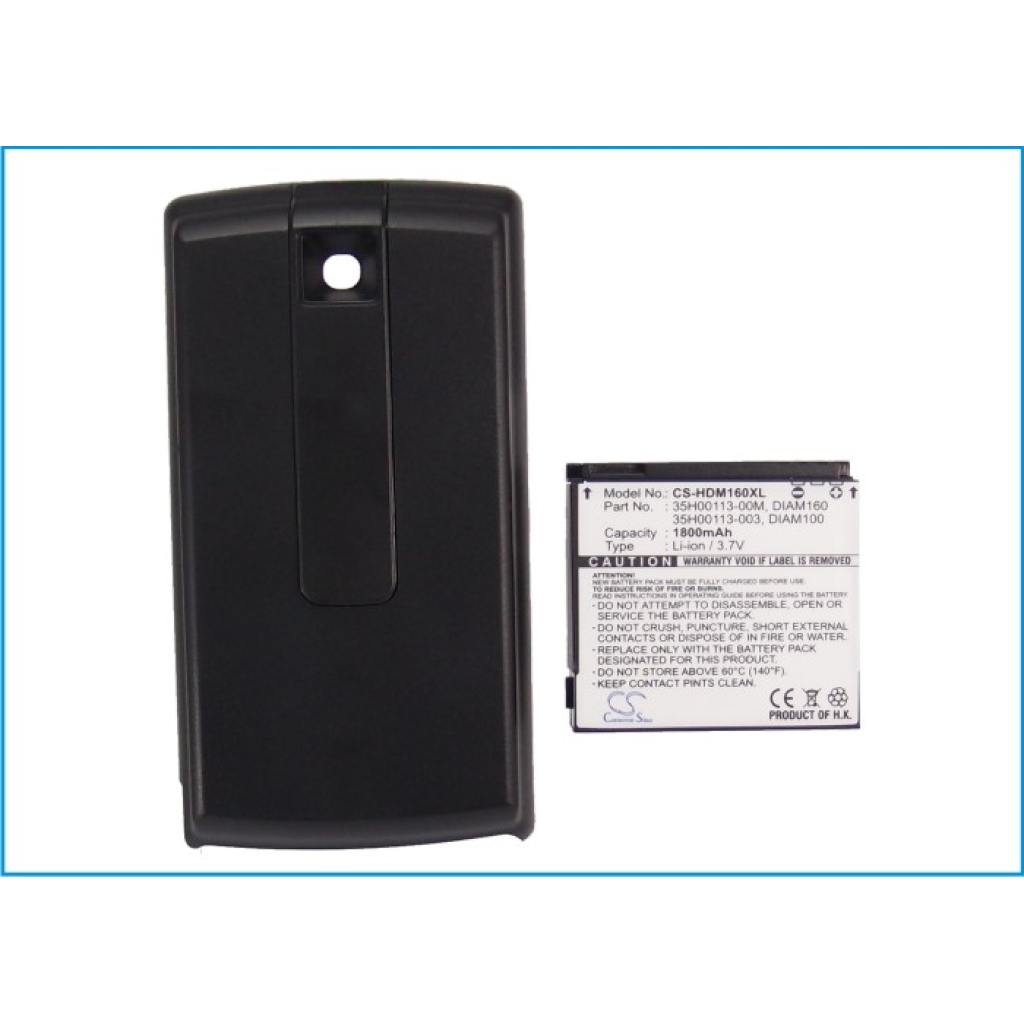 Batterie compatible avec HTC SoftBank T-Mobile CS-HDM160XL