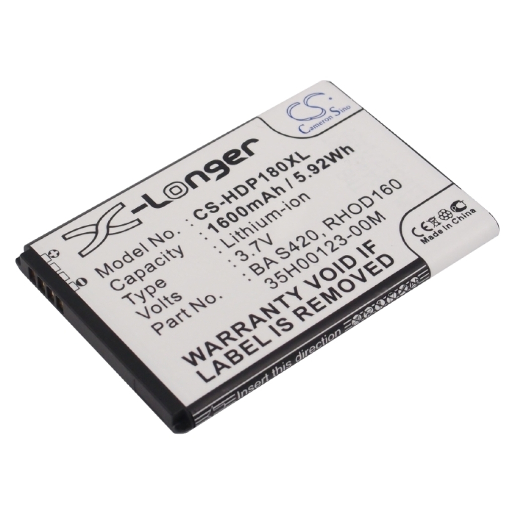 Batterie compatible avec Verizon HTC AT&T Sprint T-Mobile CS-HDP180XL