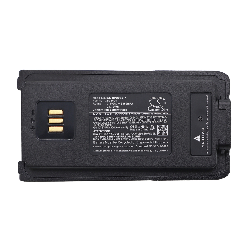Batterie compatible avec Hytera CS-HPD985TX