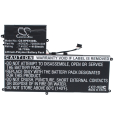 Remplacement de batterie compatible pour HP 2ICP4-74/120,2ICP4-75/121,72558-005,728250-121,728250-1C1...