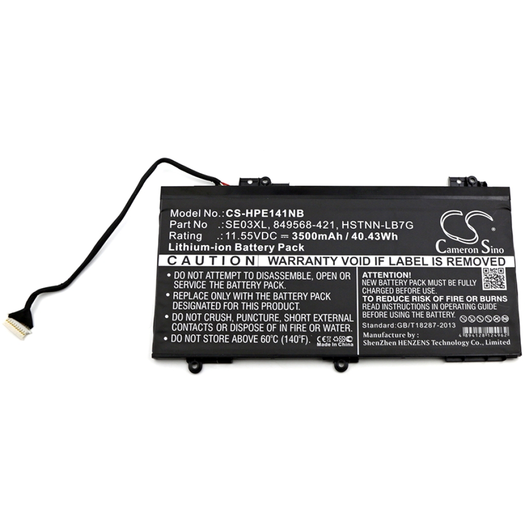 Batterie pour ordinateur portable HP CS-HPE141NB