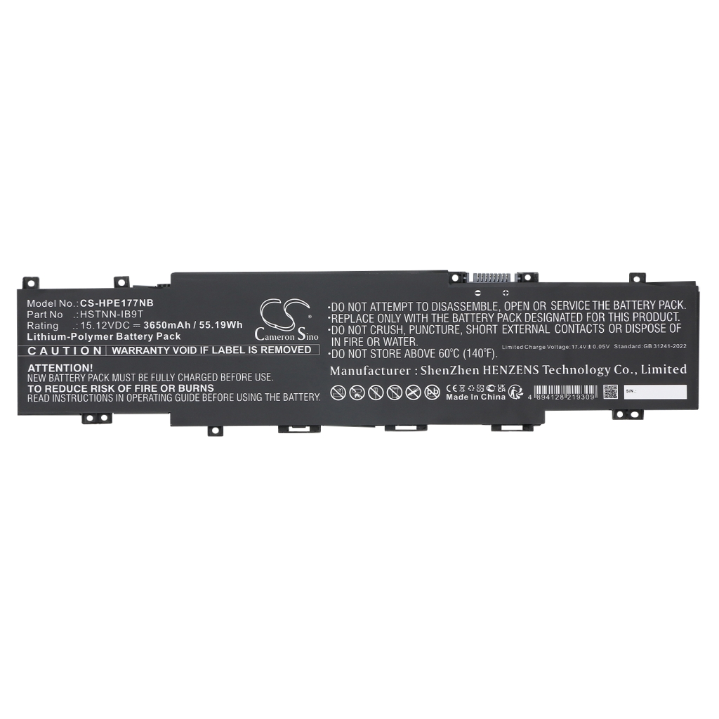 Batterie pour ordinateur portable HP CS-HPE177NB