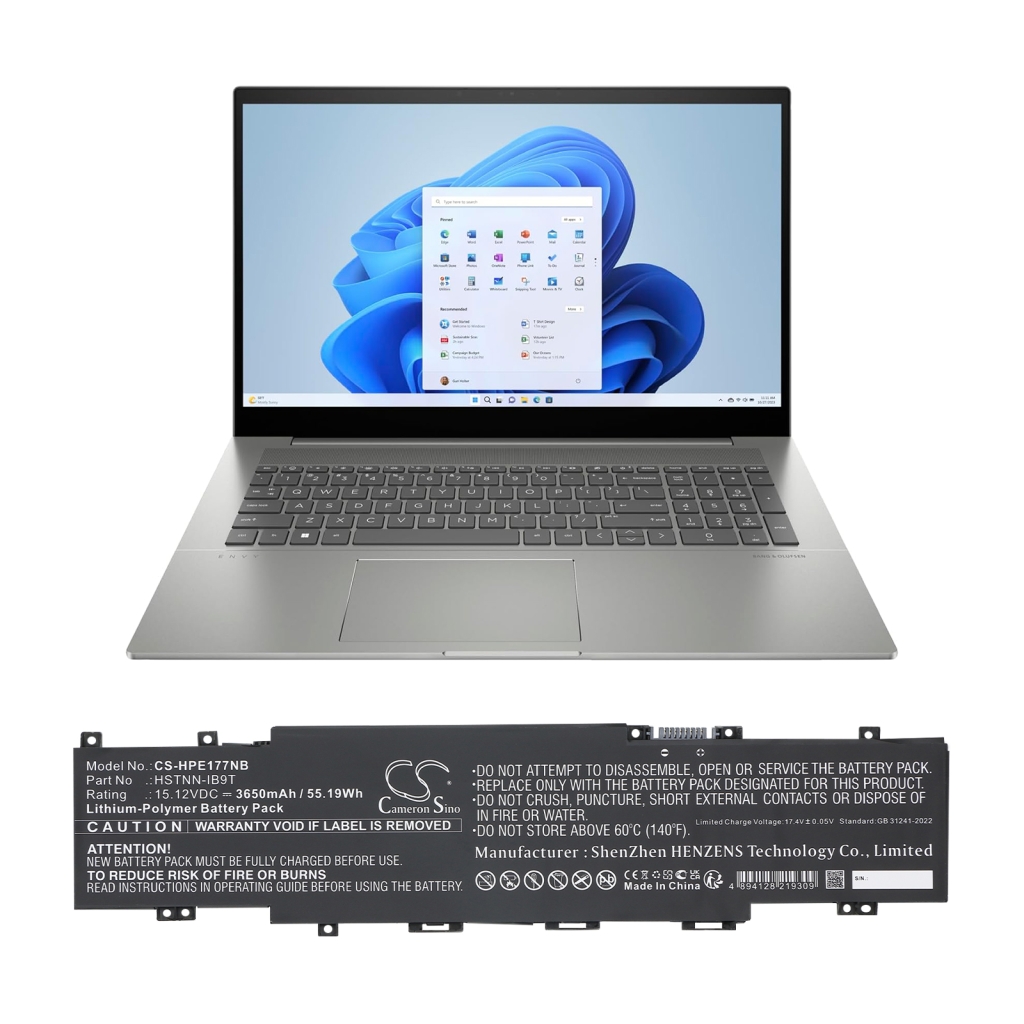 Batterie pour ordinateur portable HP CS-HPE177NB