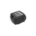 Pack batterie outil noir, étiquette et contacts