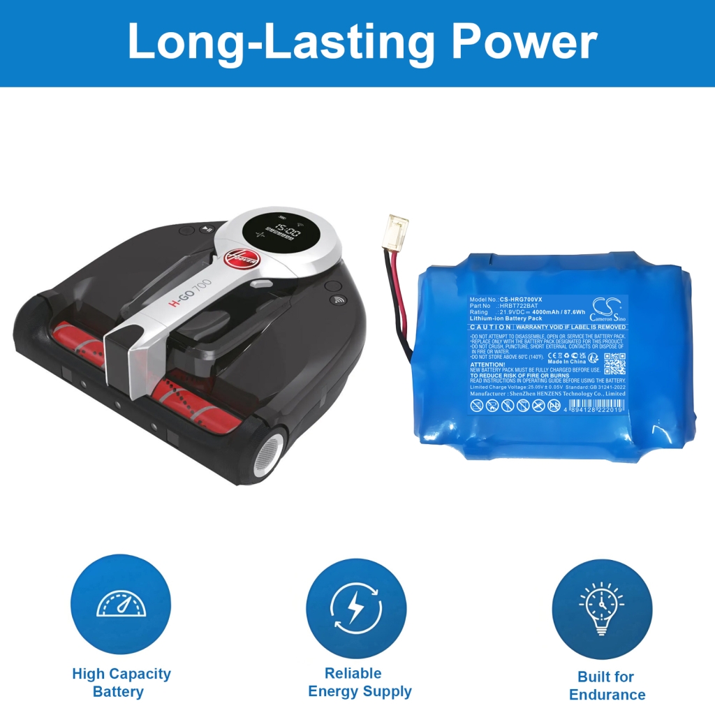 Batterie à vide Hoover CS-HRG700VX
