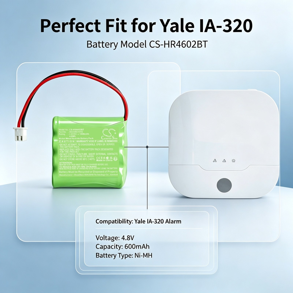 Batterie compatible avec Yale CS-HSA602BT