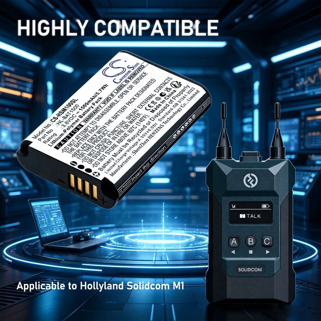 Batterie compatible avec Hollyland CS-HSM100SL