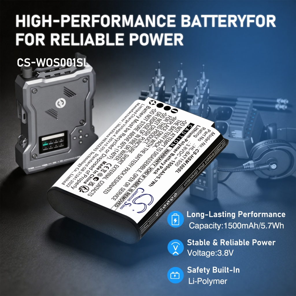 Batterie compatible avec Hollyland CS-HSM100SL