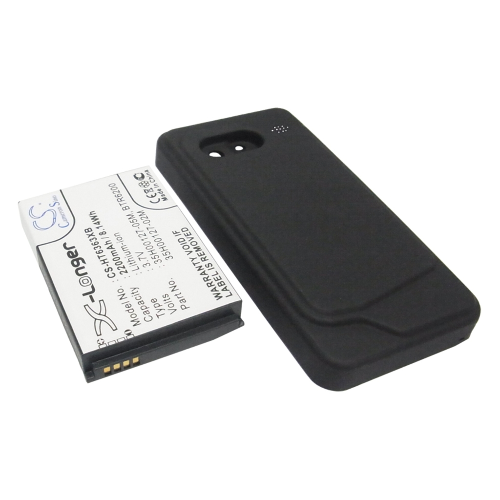 Cameron Sino X-Longer CS-HT6363XB batterie Li-ion X-Longer avec capot bumper de remplacement pour HTC: 3,7V 2200mAh 8,14Wh