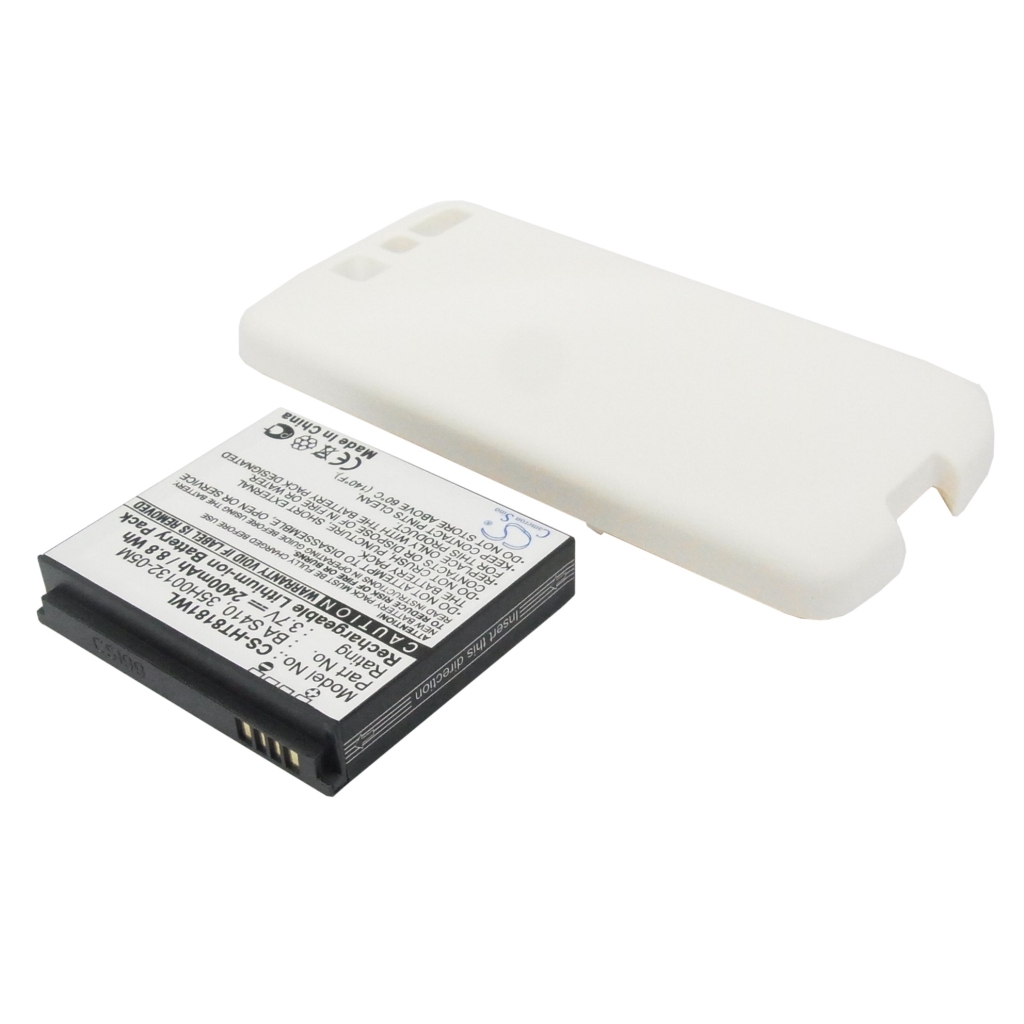Cameron Sino CS-HT8181WL batterie étendue avec capot arrière blanc: 2400mAh