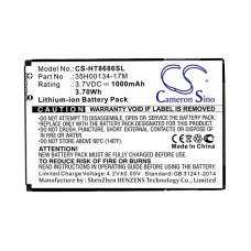 Remplacement de batterie compatible pour HTC 35H00134-17M